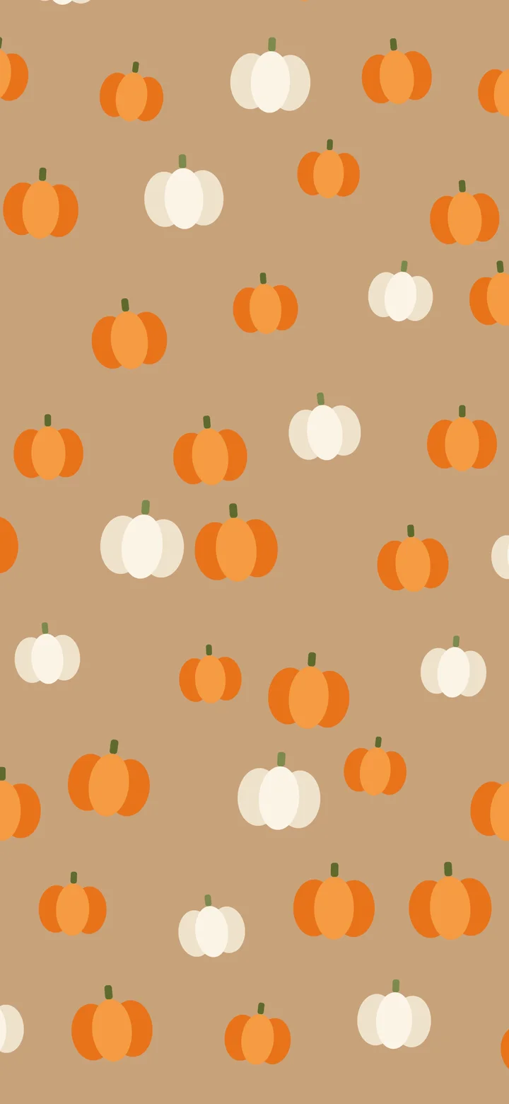Earth Tone Pumpkin Pattern wallpaper for iPhone and Android