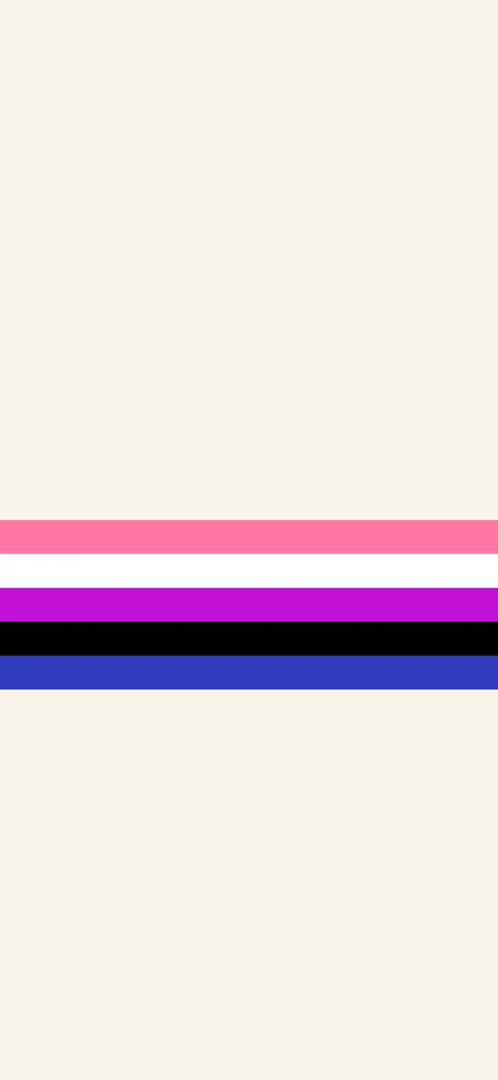 Genderfluid Minimalist Pride Stripe wallpaper for iPhone and Android