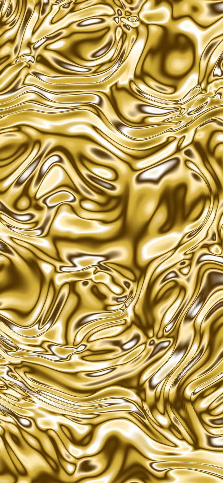 Gold Liquid Chrome wallpaper for iPhone and Android
