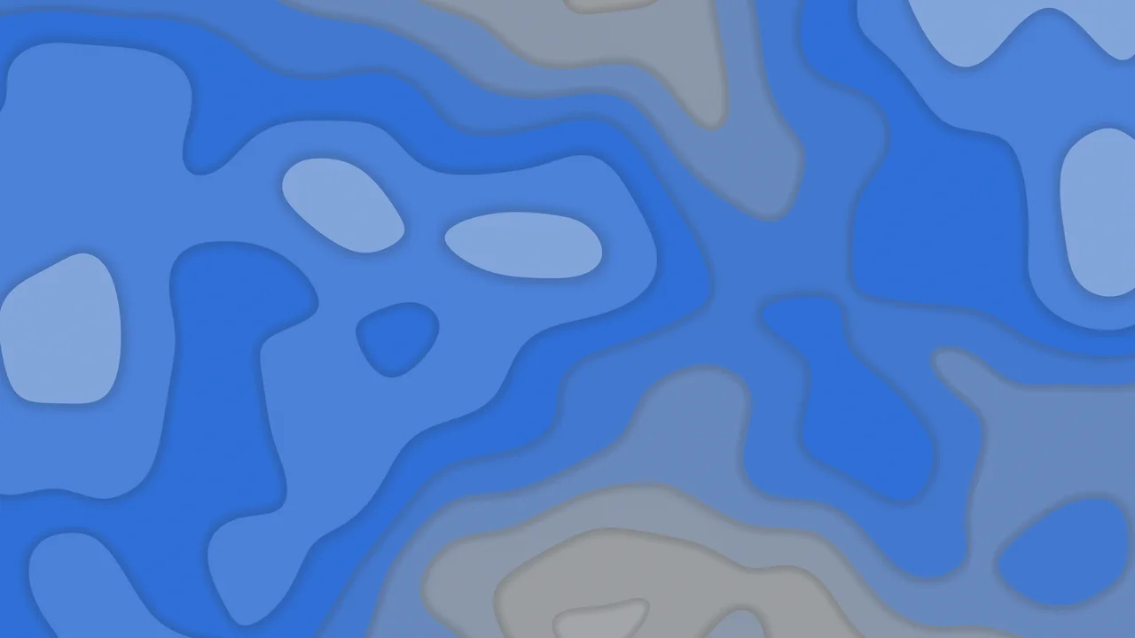 Gray and Blue Layered Topographic desktop wallpaper in 4K