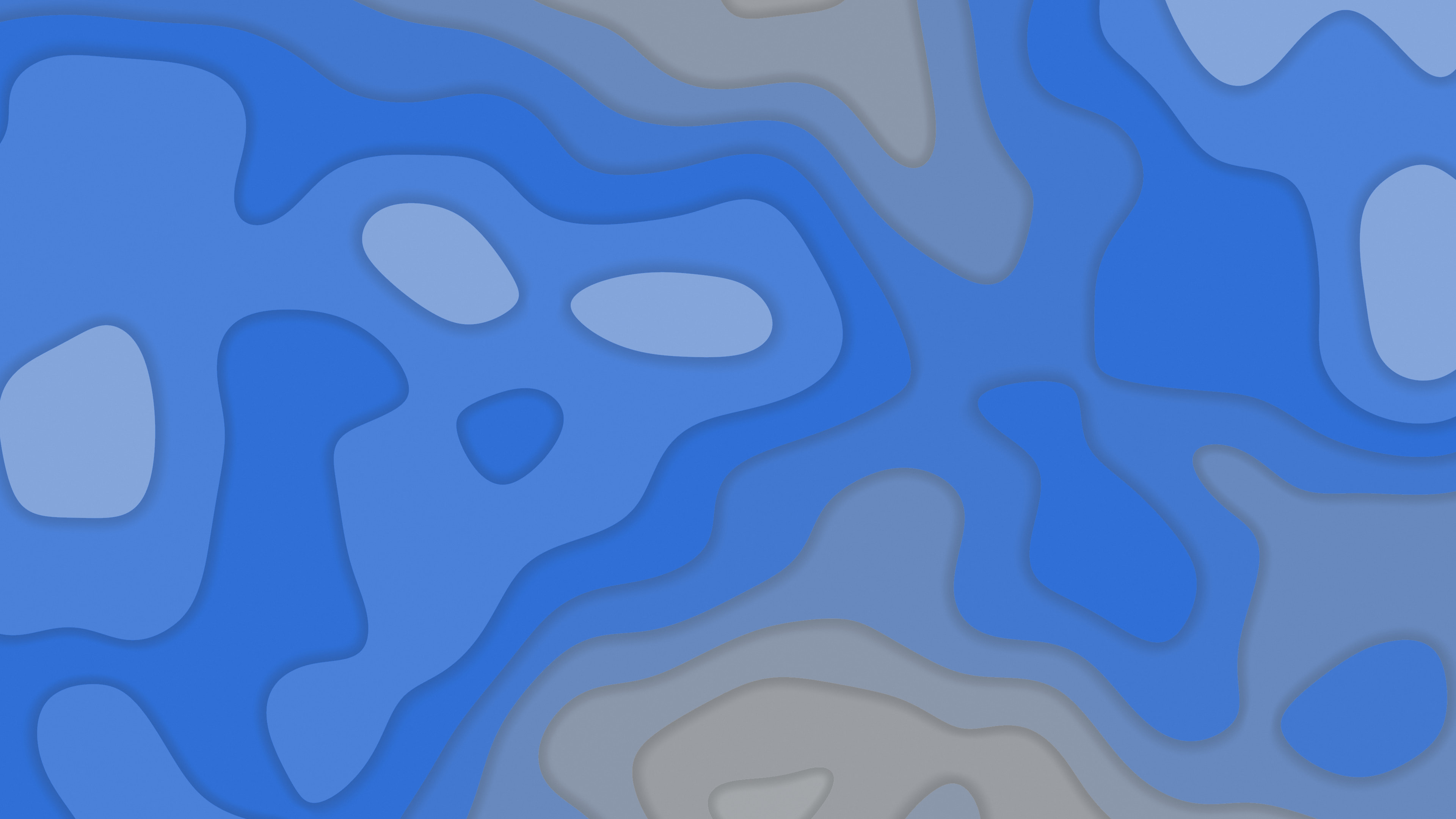 Gray and Blue Layered Topographic desktop wallpaper in 4K
