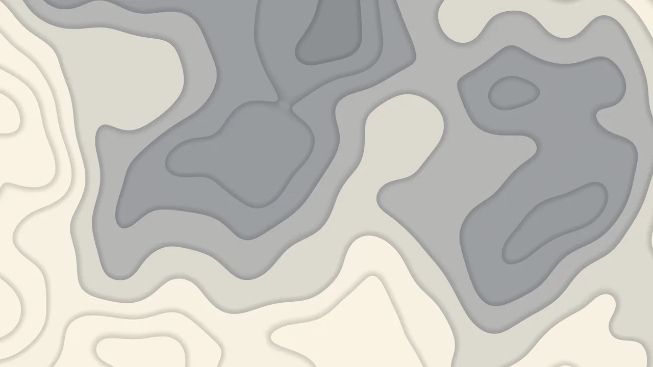 Gray and Cream Layered Topographic desktop wallpaper in 4K