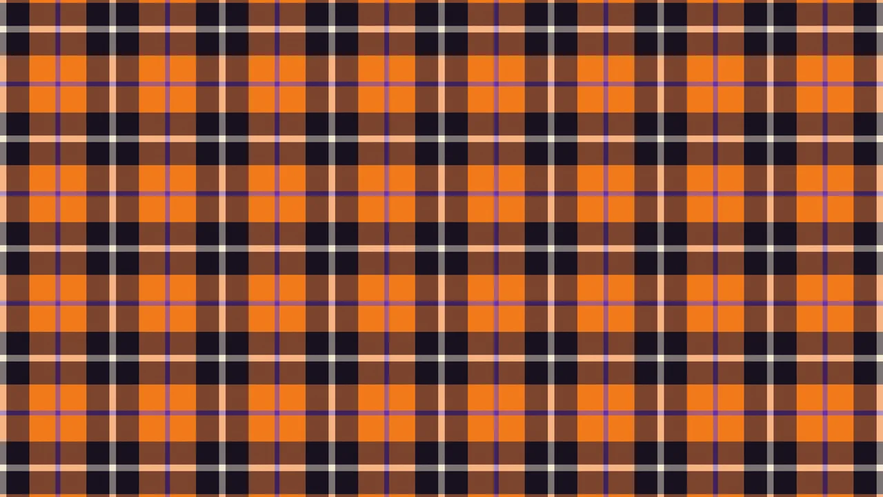 Halloween Tartan Plaid desktop wallpaper in 4K