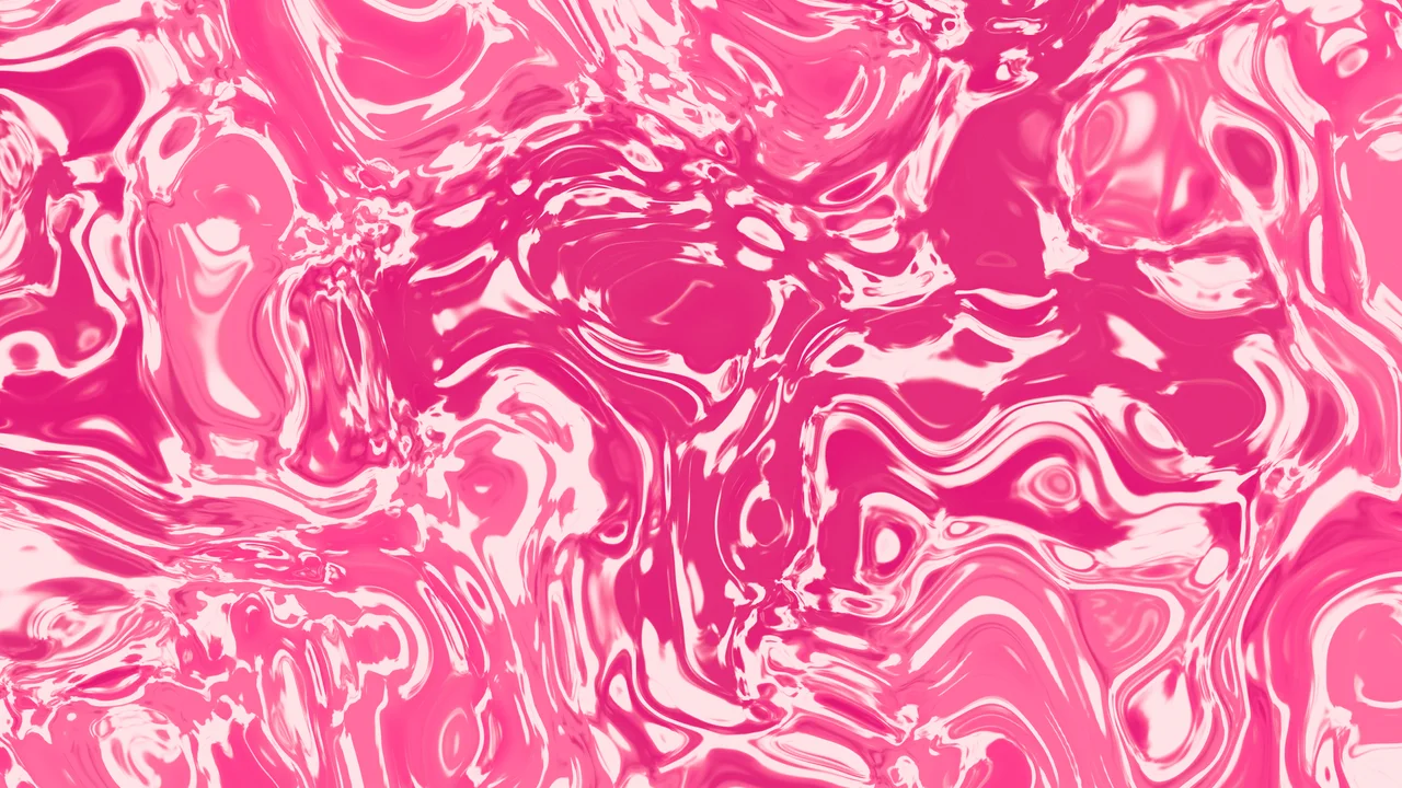 Hot Pink and Cream Liquid Marble desktop wallpaper in 4K