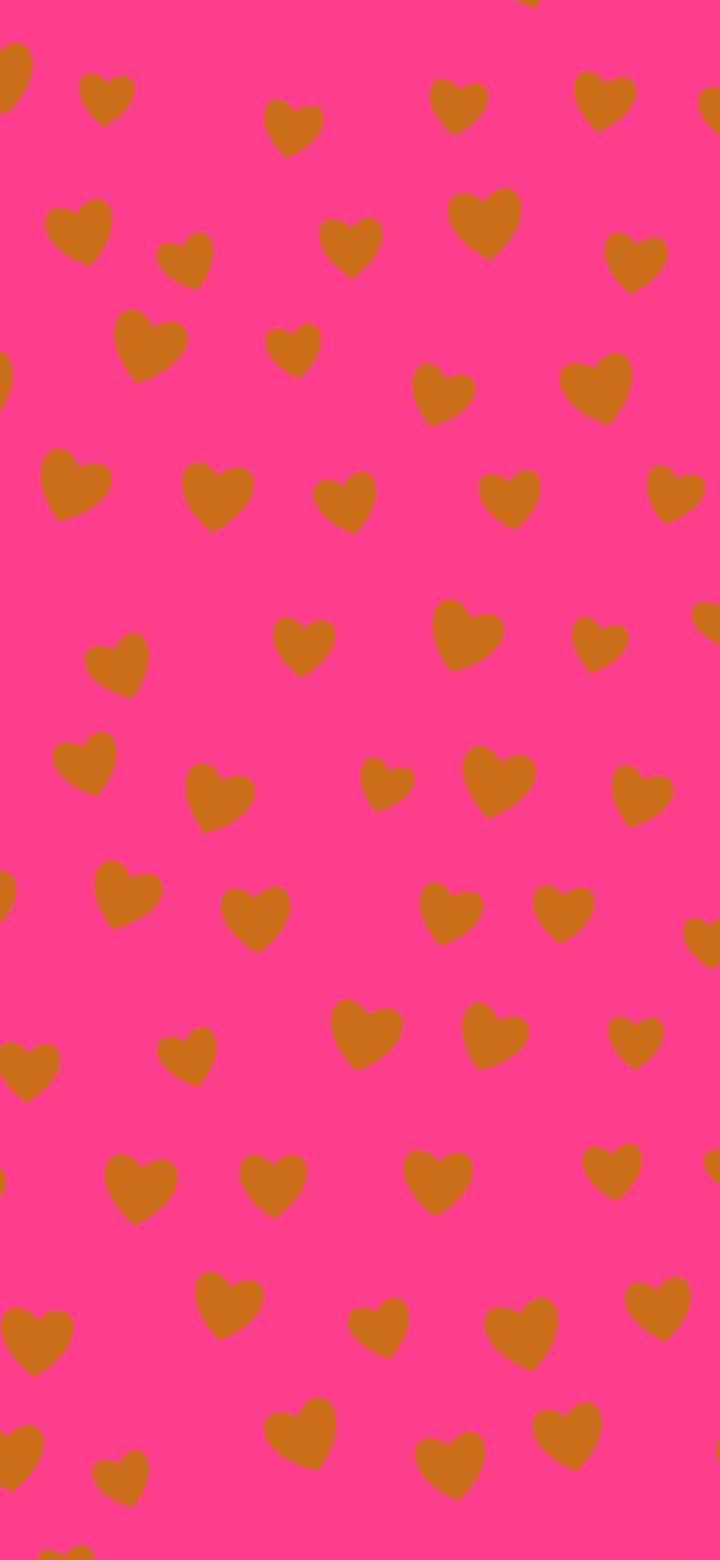 Hot Pink and Orange Heart Pattern wallpaper for iPhone and Android