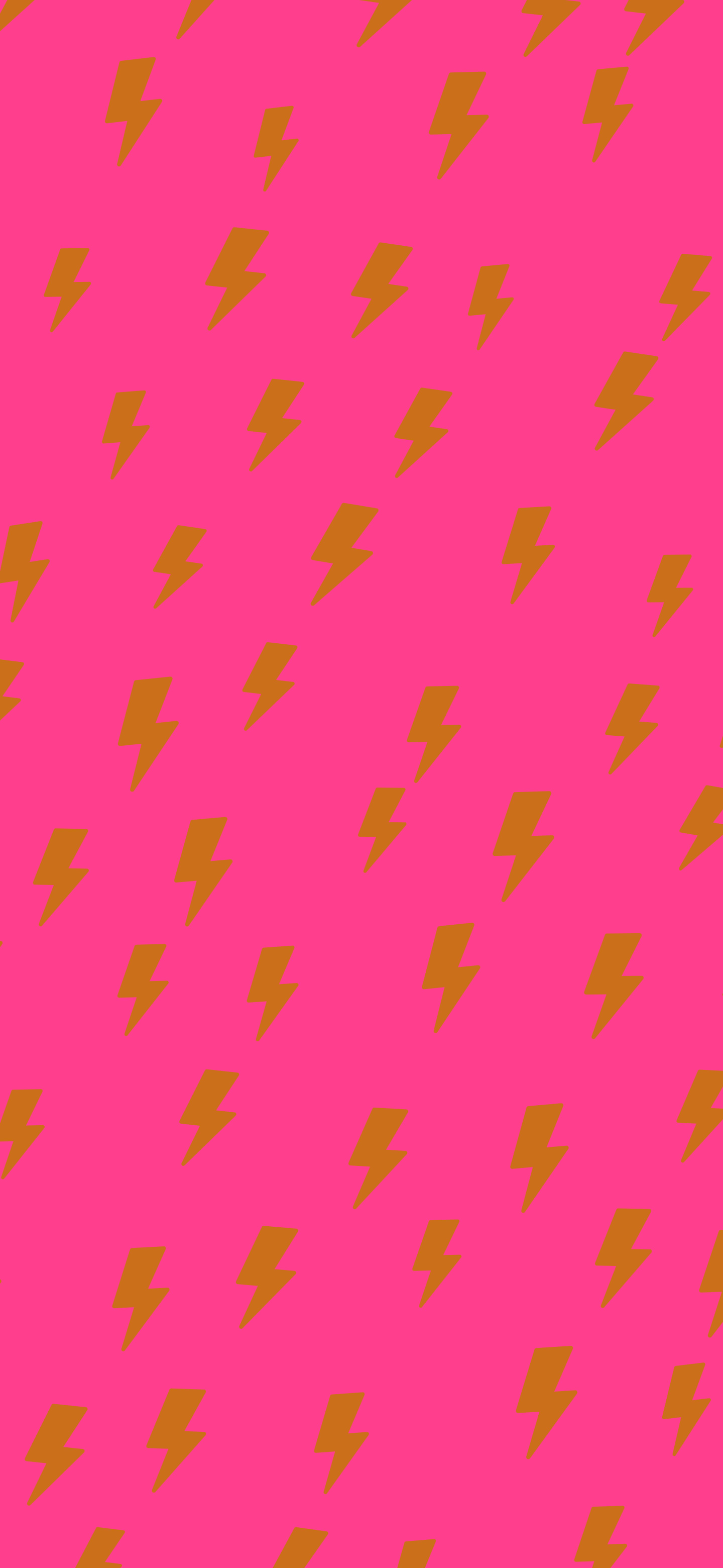 Hot Pink and Orange Lightning Bolt Pattern wallpaper for iPhone and Android