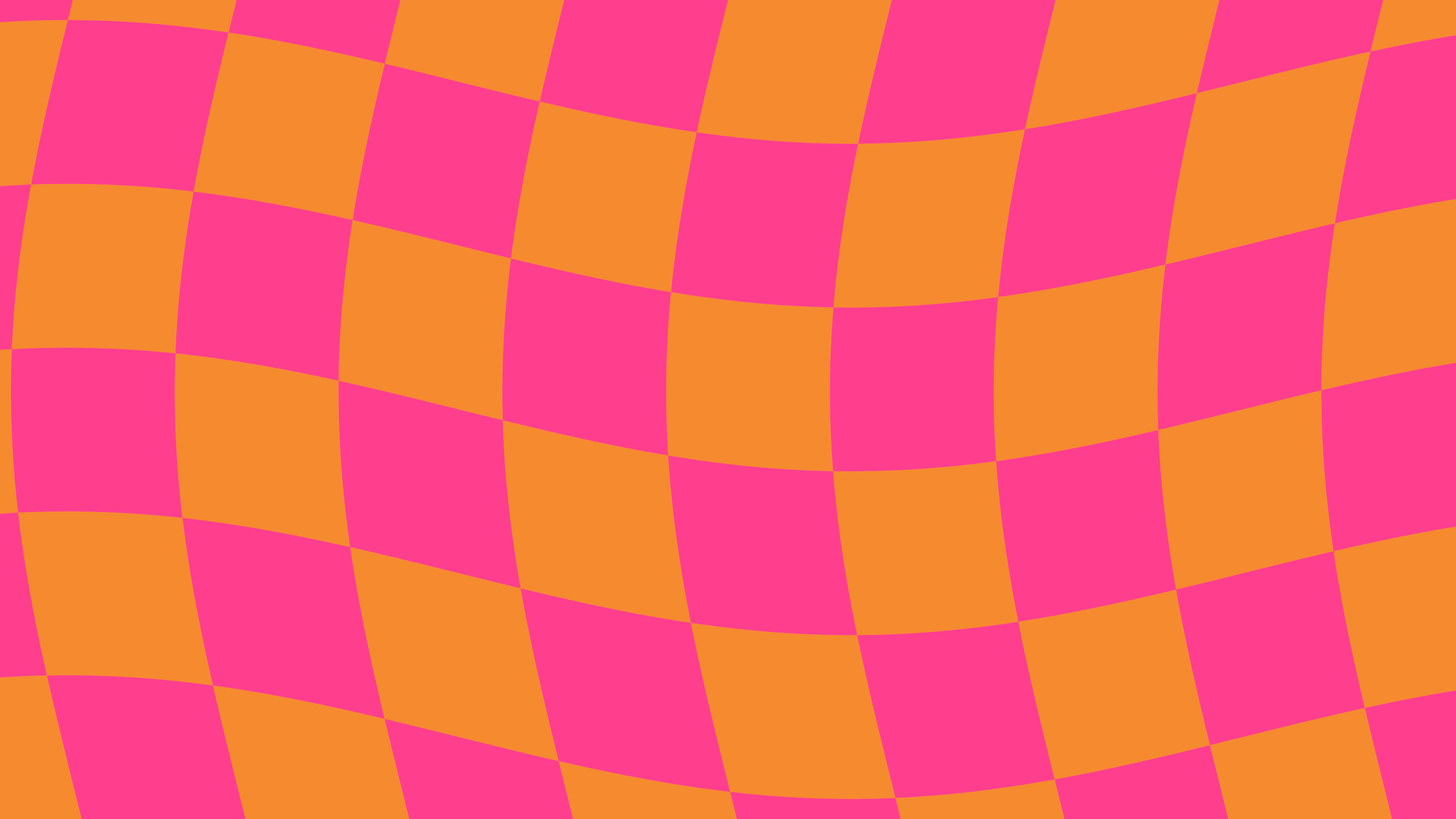 Hot Pink and Orange Wavy Checkered desktop wallpaper in 4K