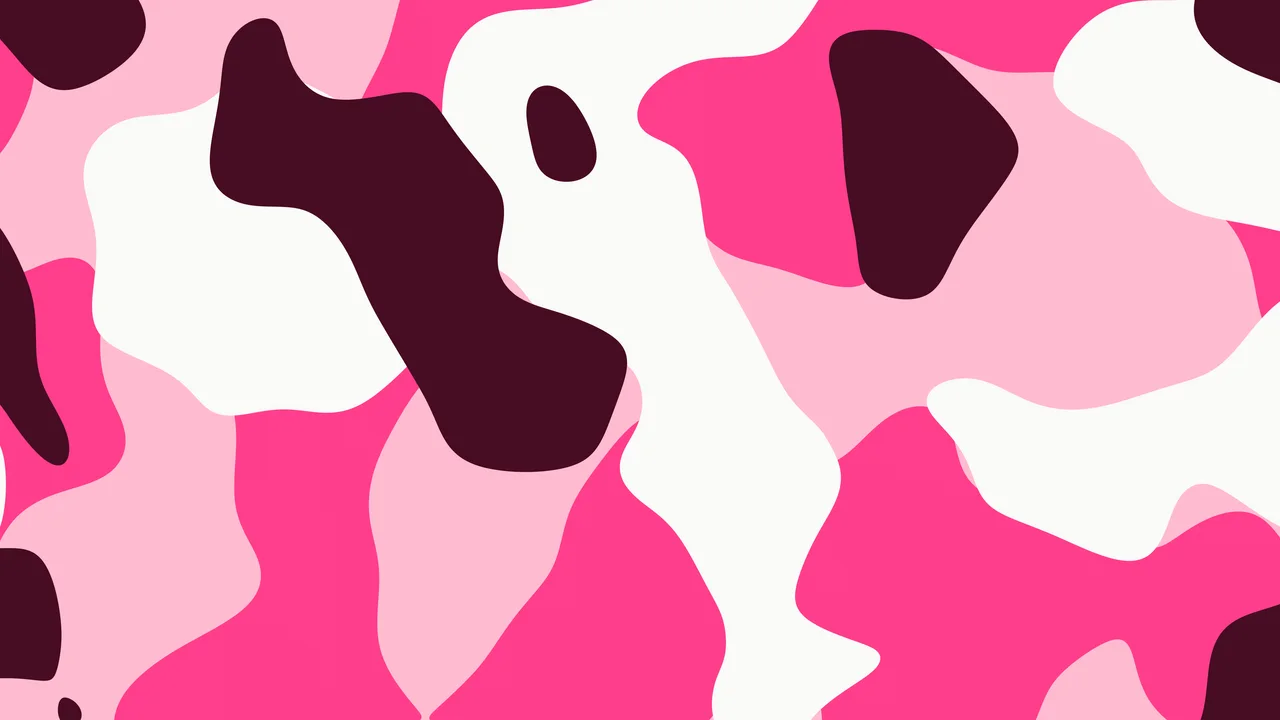 Hot Pink and White Camo desktop wallpaper in 4K