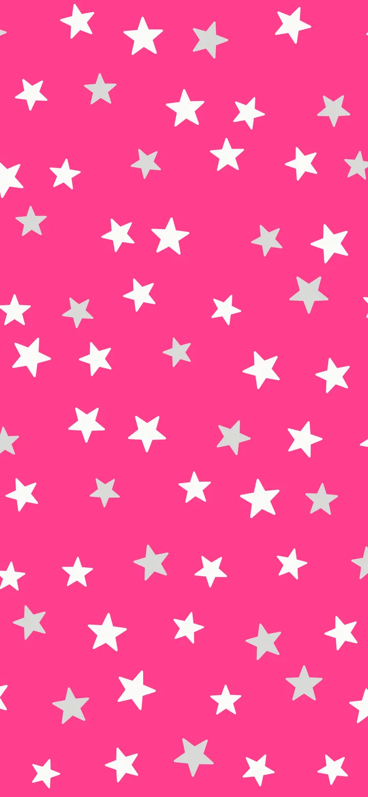 Hot Pink and White Star Pattern wallpaper for iPhone and Android