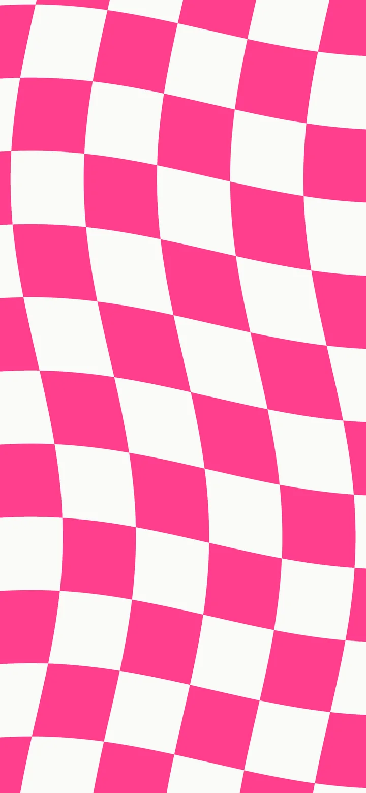 Hot Pink and White Wavy Checkered wallpaper for iPhone and Android
