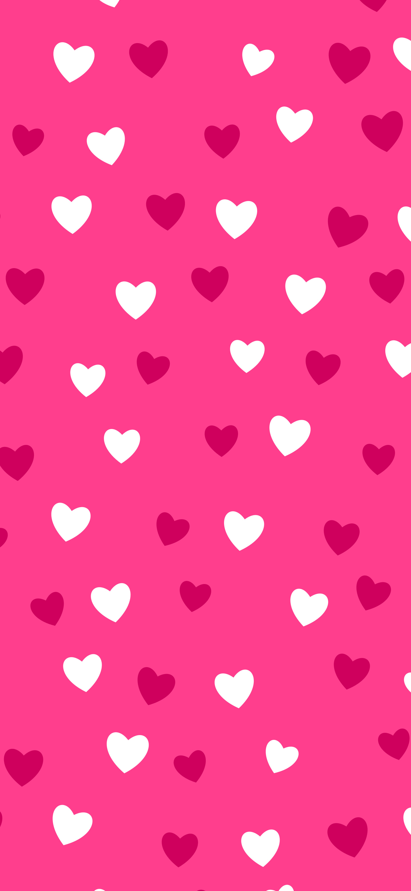 Hot Pink Heart Pattern wallpaper for iPhone and Android