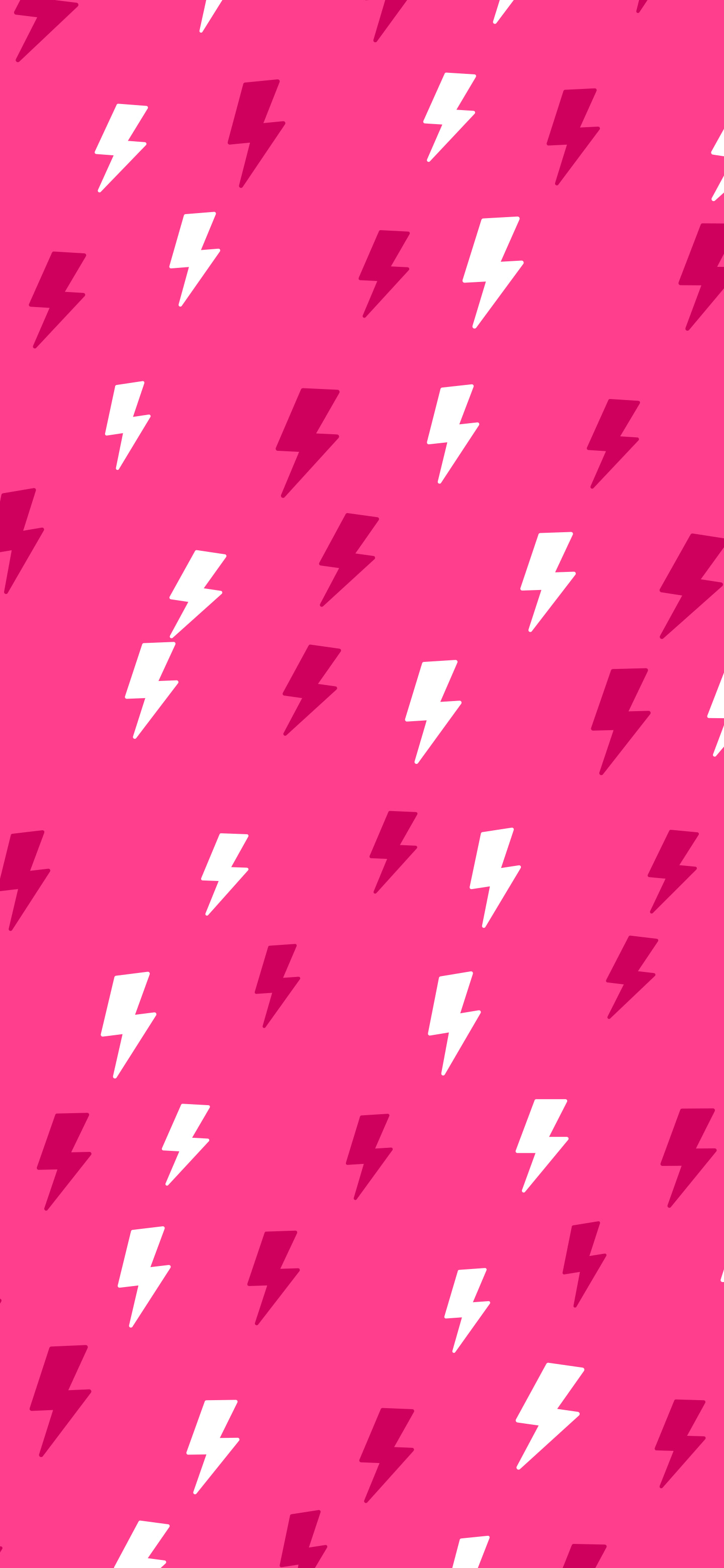 Hot Pink Lightning Bolt Pattern wallpaper for iPhone and Android