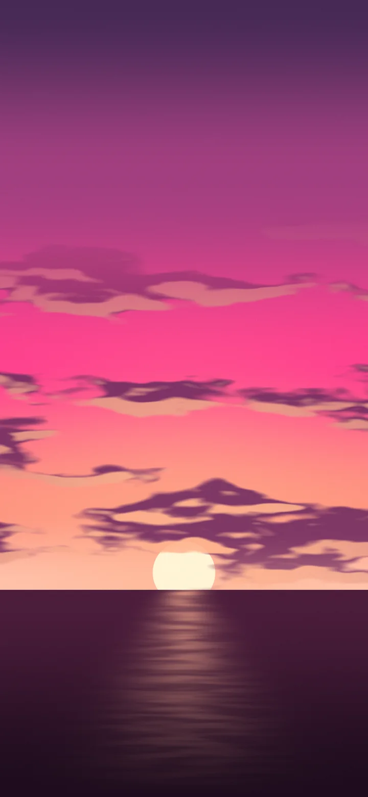 Hot Pink Sunset Sky wallpaper for iPhone and Android