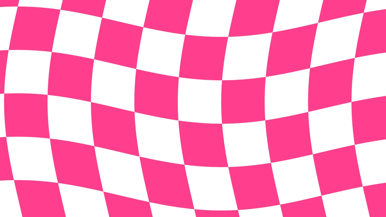Hot Pink Wavy Checkered desktop wallpaper in 4K