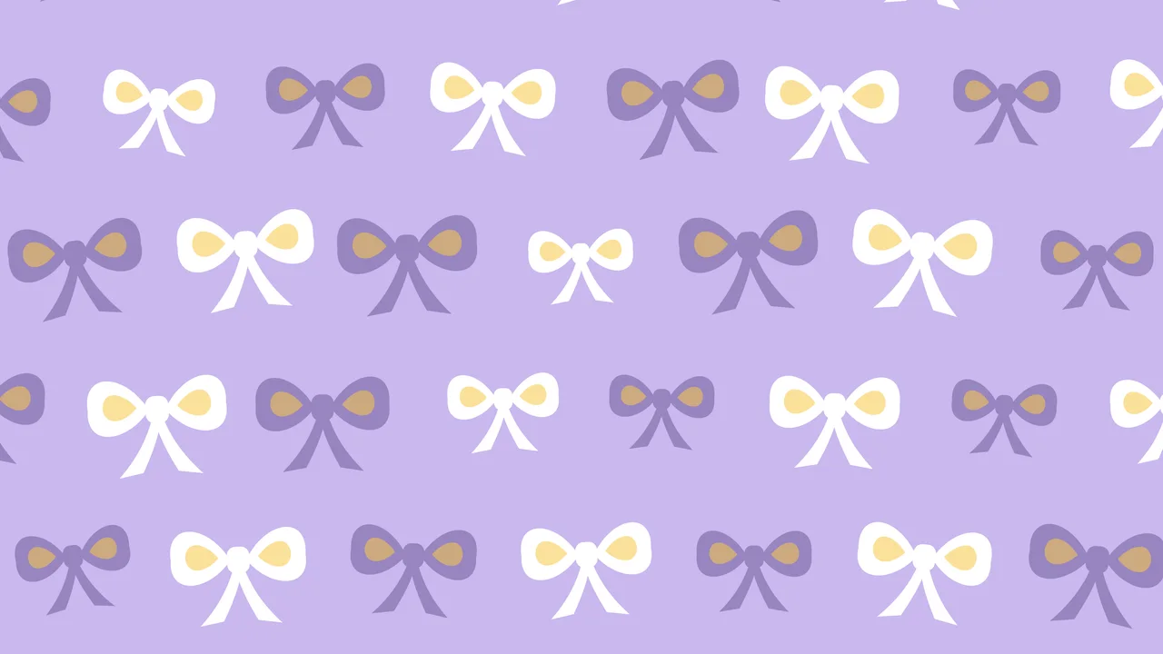 Lavender Bow Pattern desktop wallpaper in 4K
