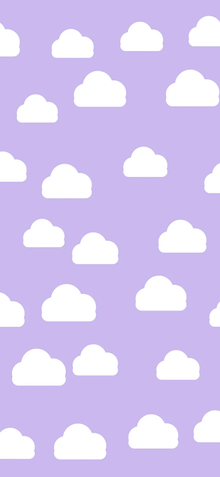 Lavender Cloud Pattern wallpaper for iPhone and Android