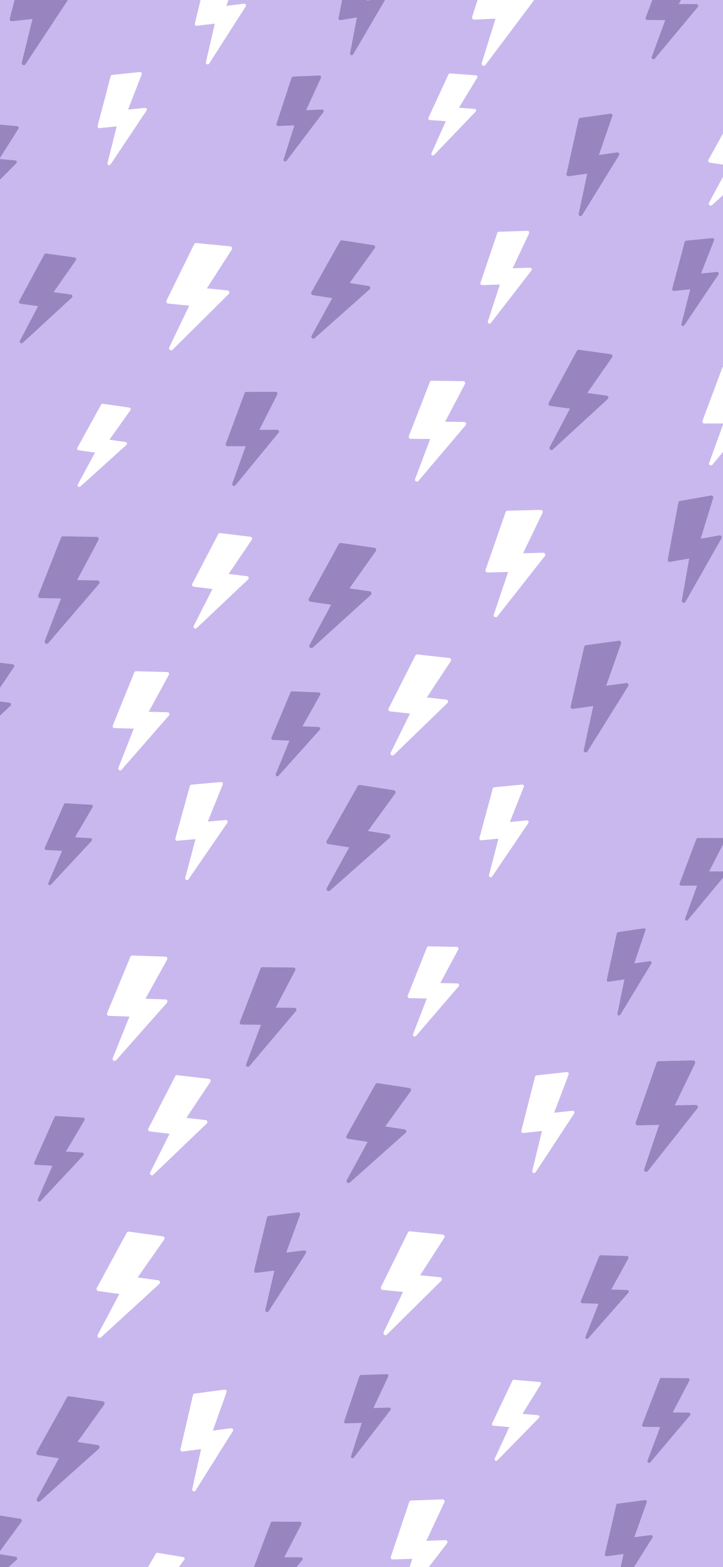 Lavender Lightning Bolt Pattern wallpaper for iPhone and Android