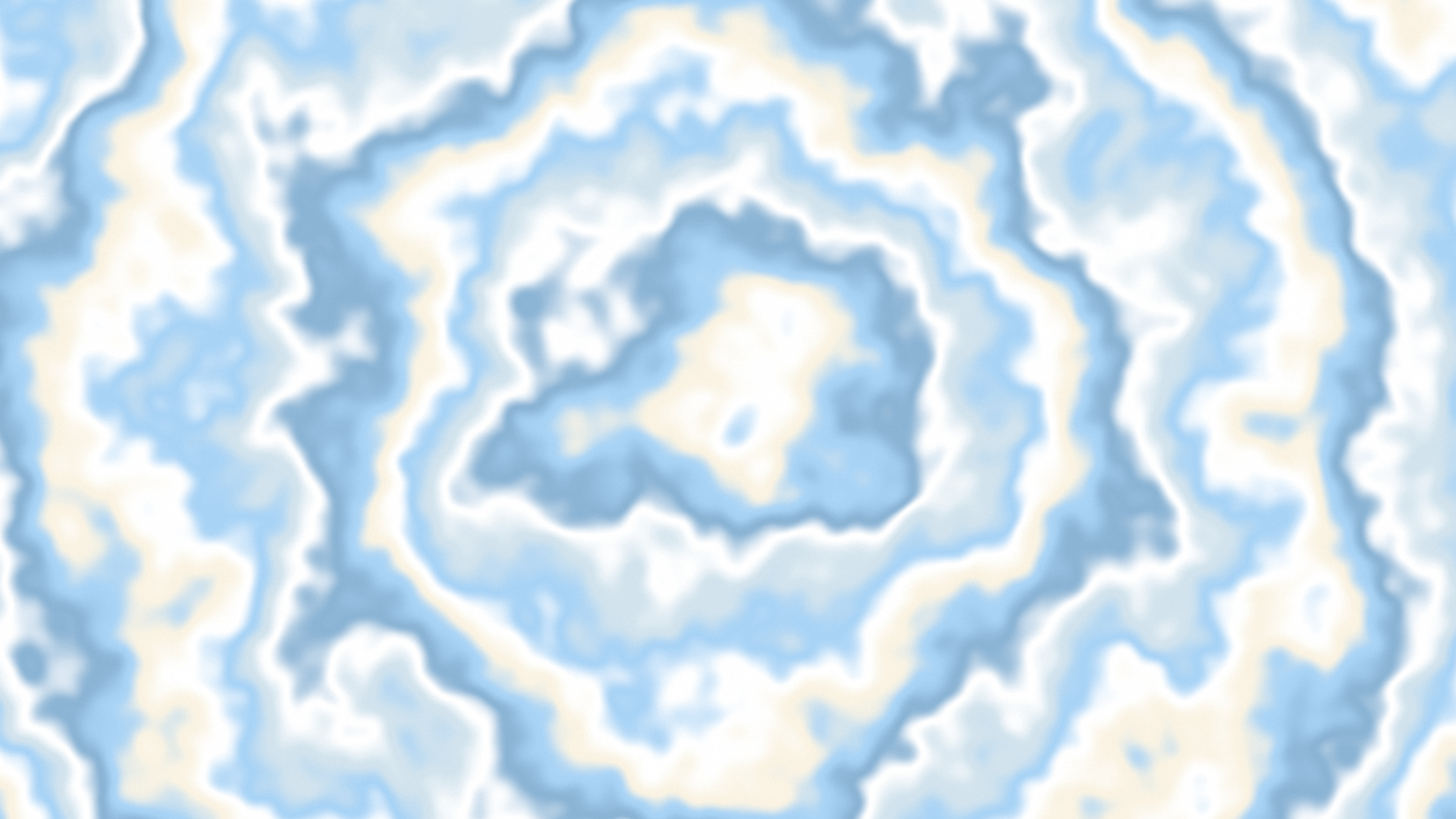 Light Blue and Cream Bullseye Tie Dye desktop wallpaper in 4K