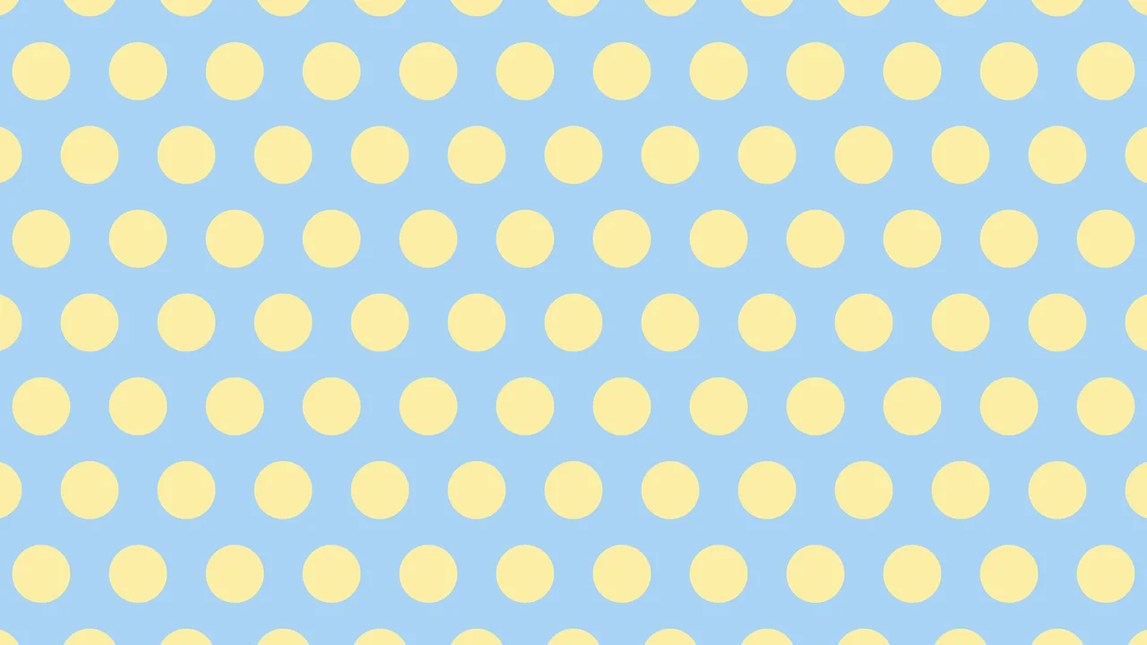 Light Blue and Pastel Yellow Polka Dot desktop wallpaper in 4K