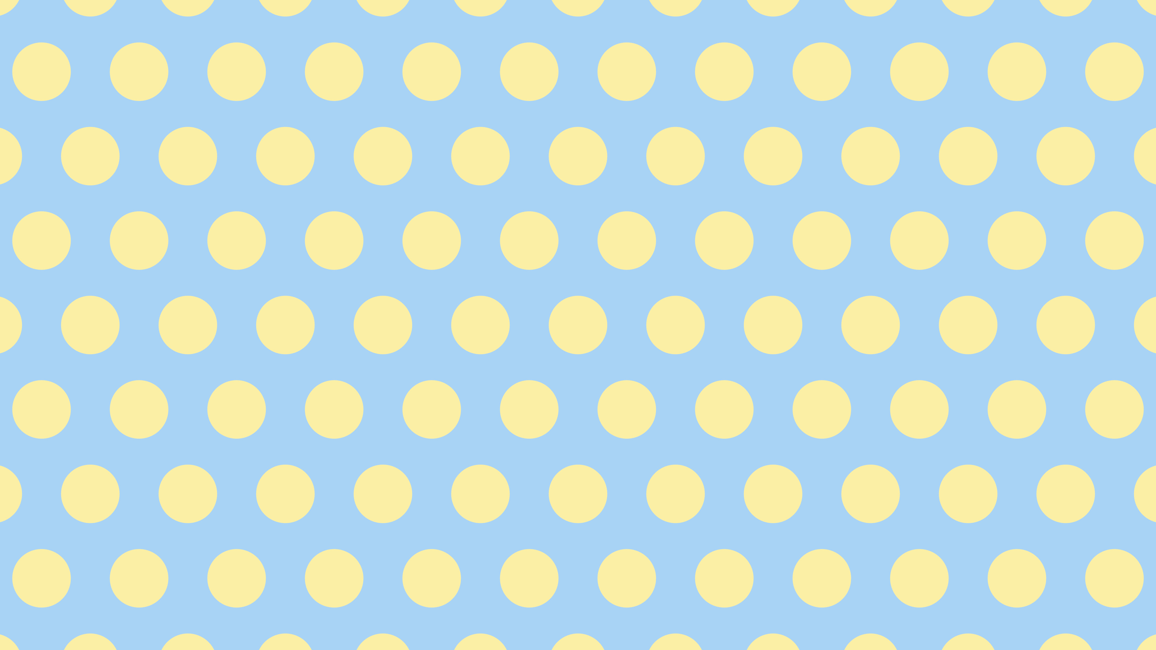 Light Blue and Pastel Yellow Polka Dot desktop wallpaper in 4K