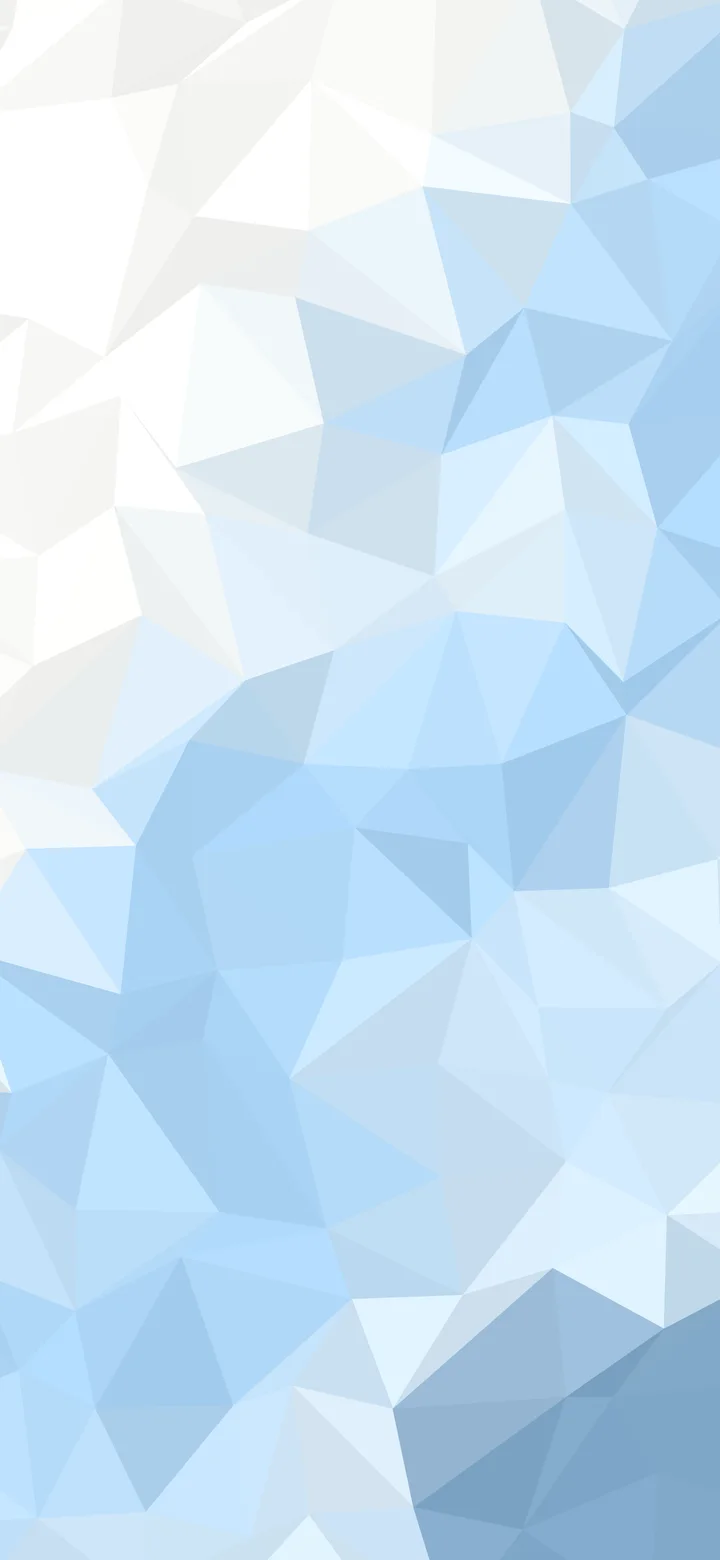 Light Blue and White Low Poly wallpaper for iPhone and Android