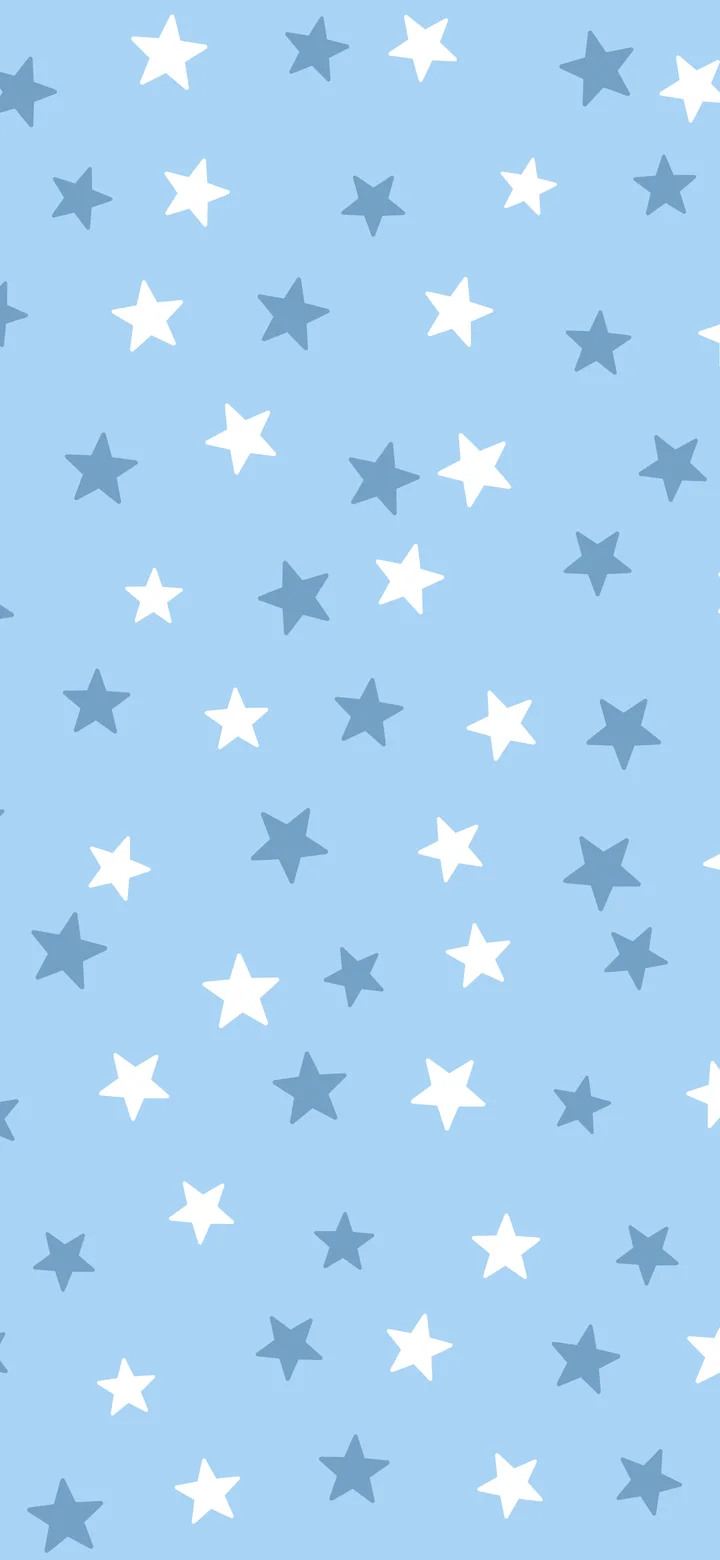 Light Blue Star Pattern wallpaper for iPhone and Android