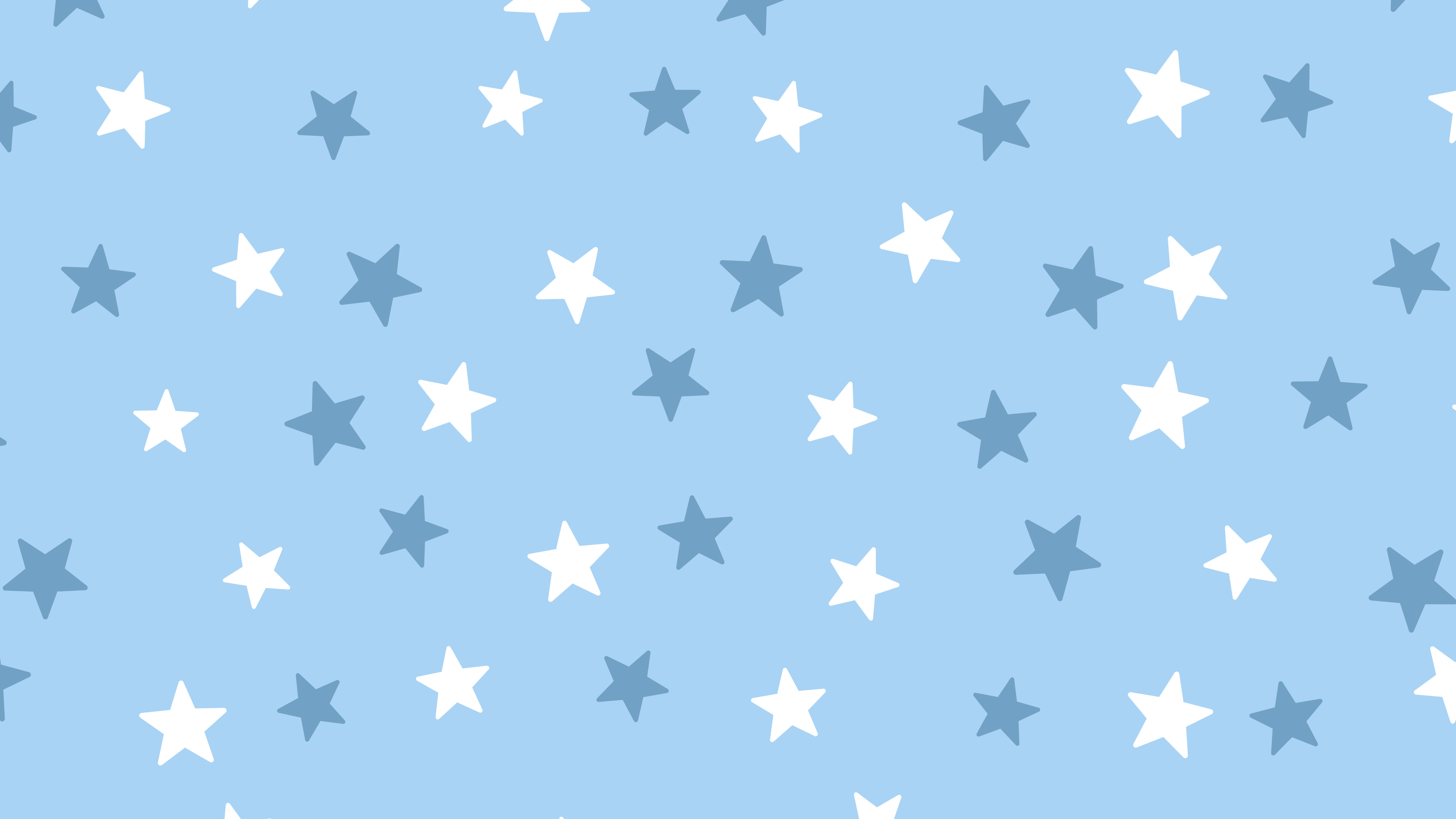 Light Blue Star Pattern desktop wallpaper in 4K