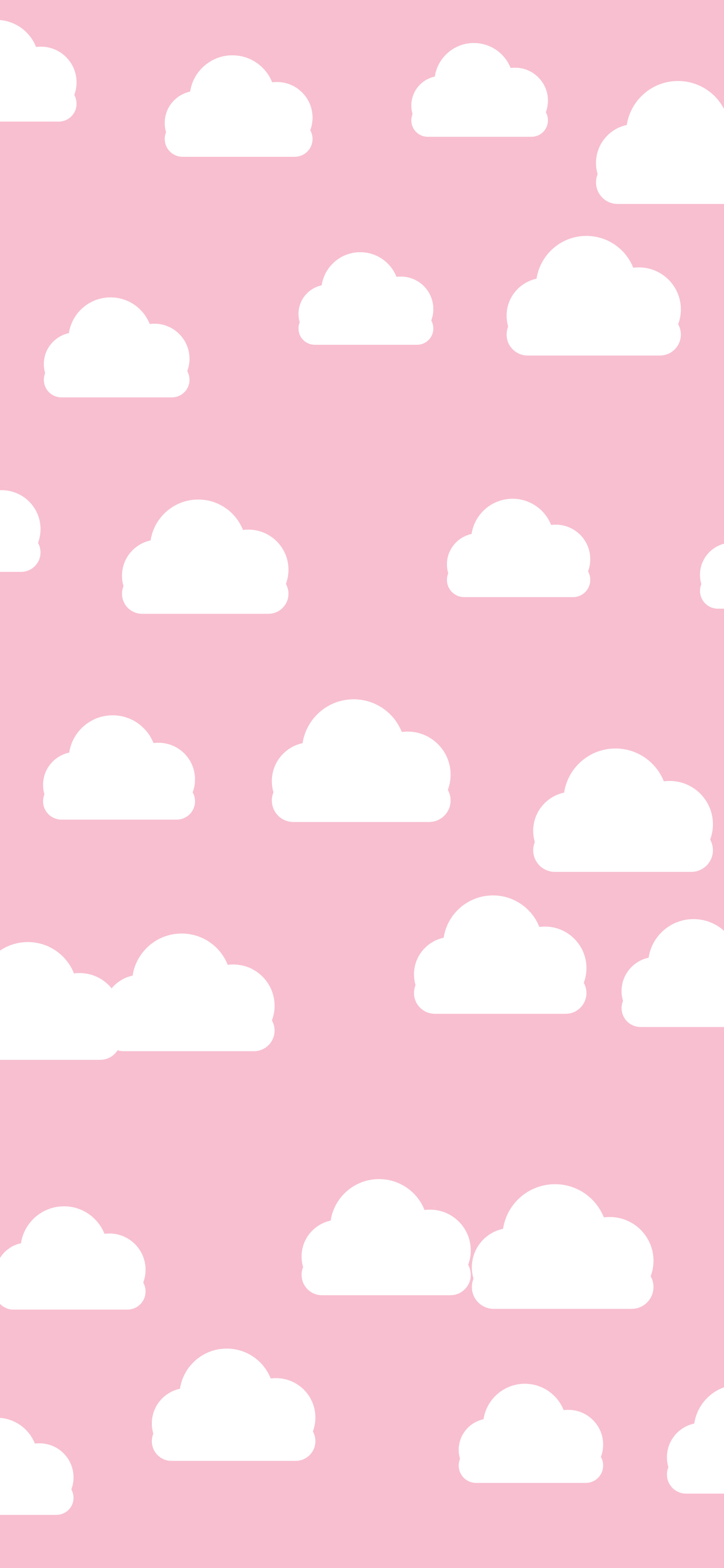 Light Pink Cloud Pattern wallpaper for iPhone and Android