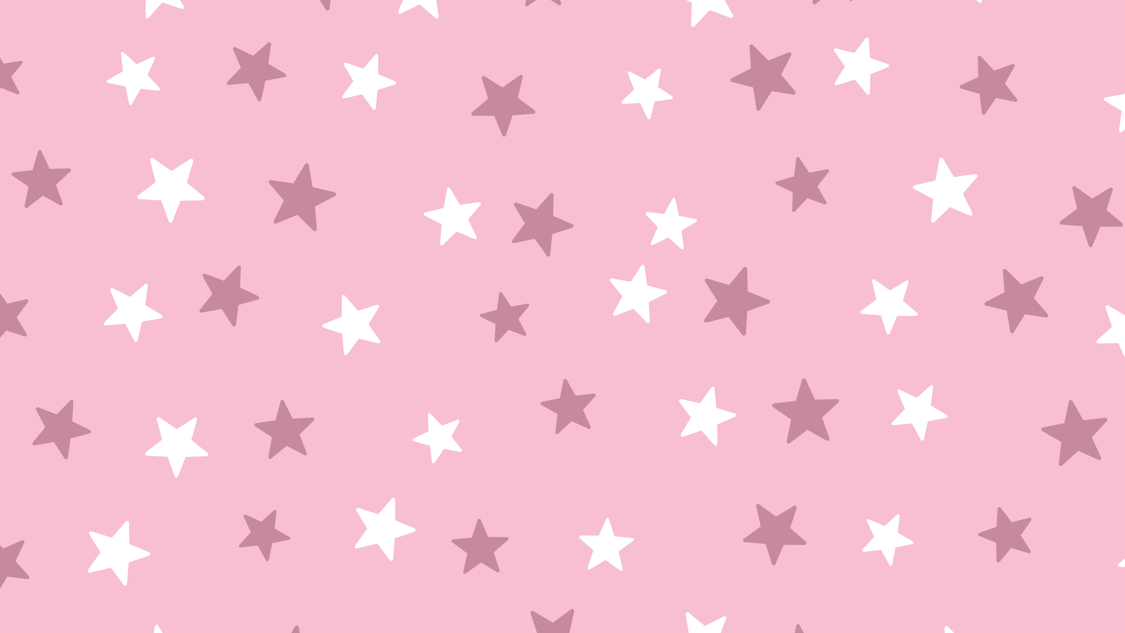 Light Pink Star Pattern desktop wallpaper in 4K