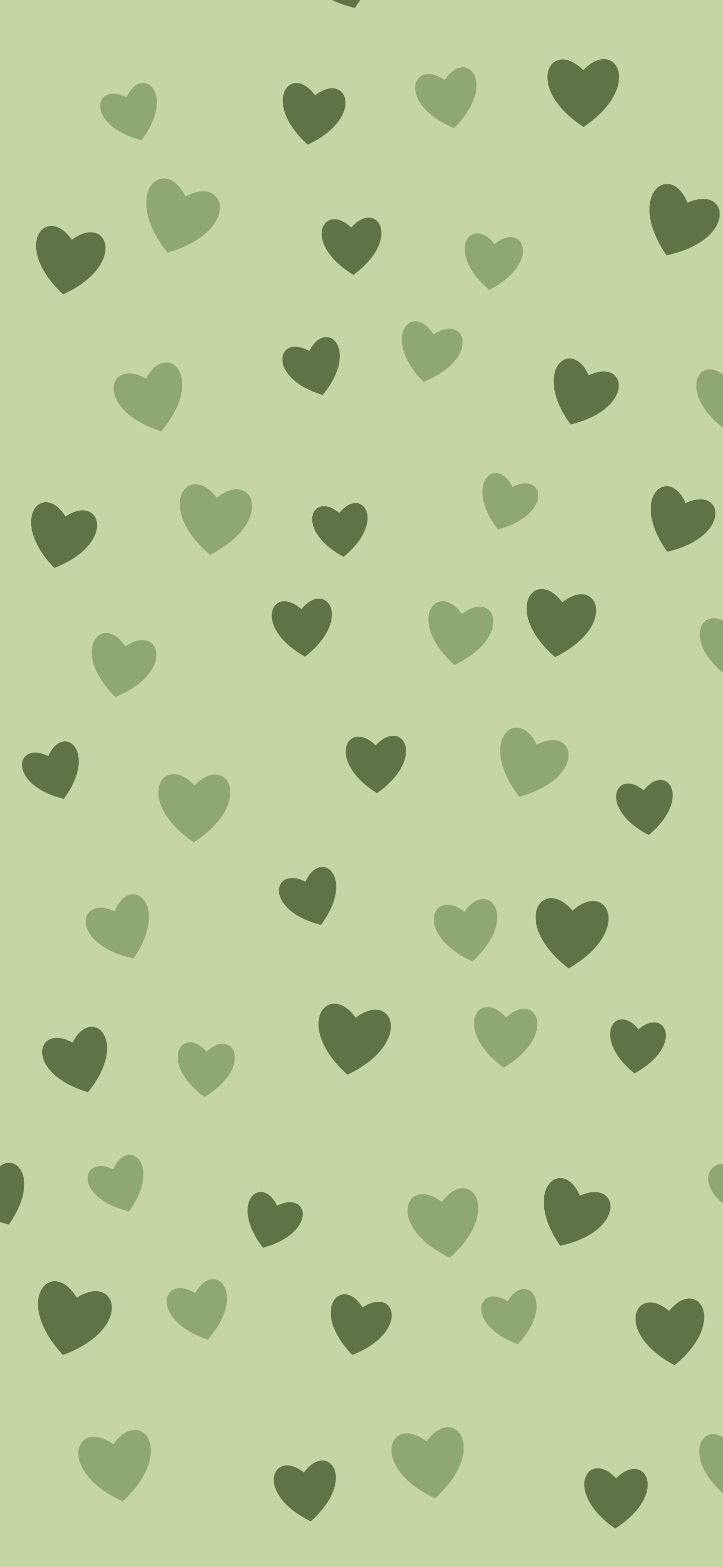 Matcha Heart Pattern wallpaper for iPhone and Android