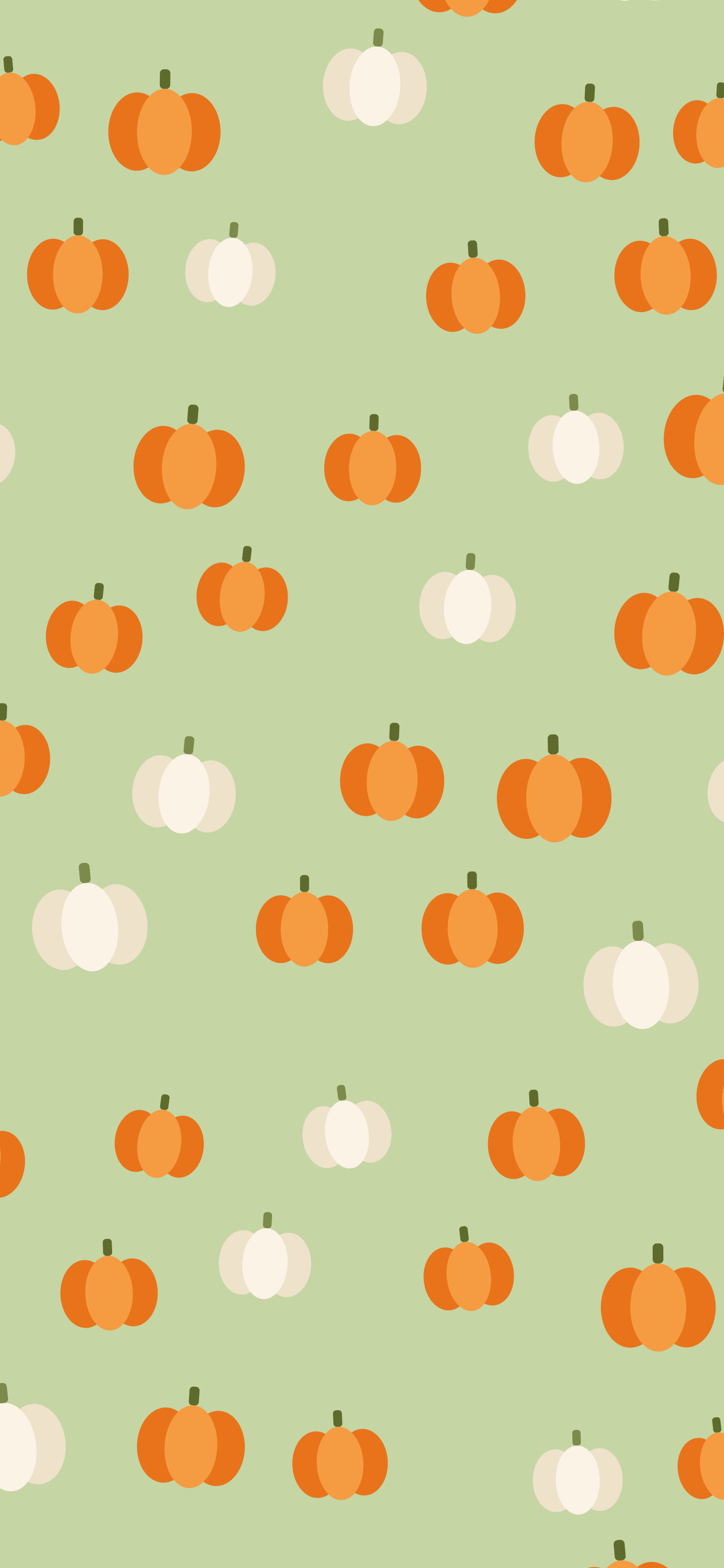 Matcha Pumpkin Pattern wallpaper for iPhone and Android