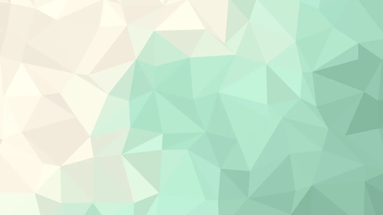 Mint and Cream Low Poly desktop wallpaper in 4K