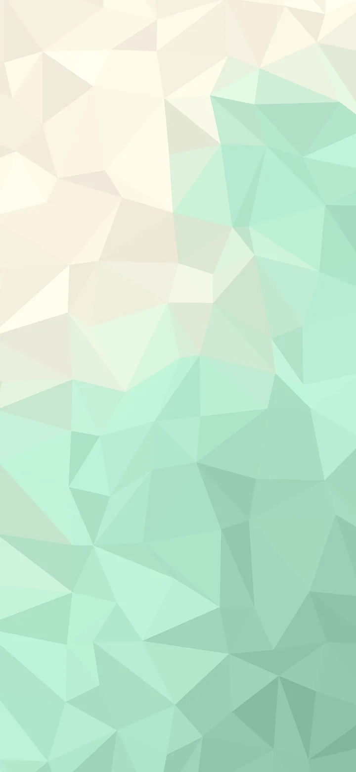Mint and Cream Low Poly wallpaper for iPhone and Android
