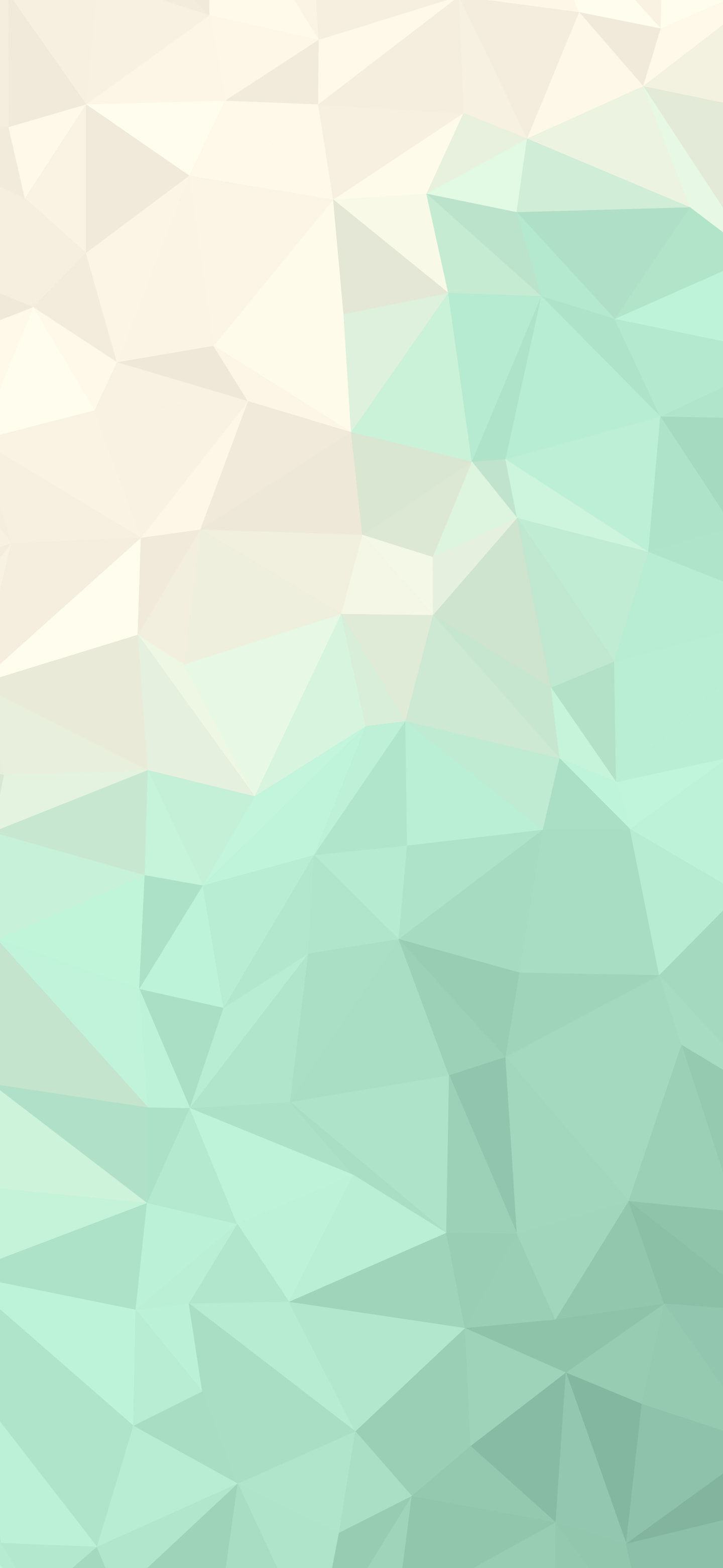 Mint and Cream Low Poly wallpaper for iPhone and Android