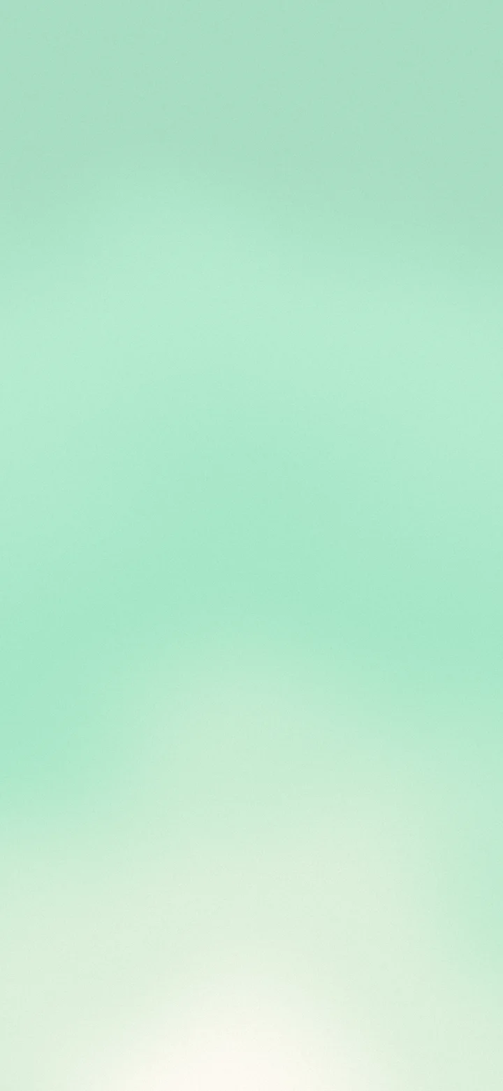 Mint and Cream Sunrise Aura Gradient wallpaper for iPhone and Android