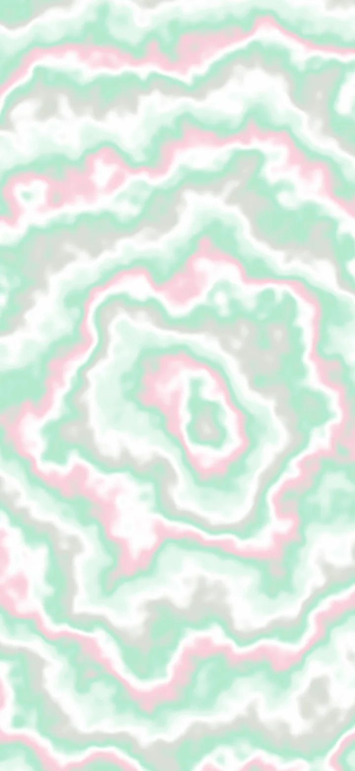 Mint and Pastel Pink Bullseye Tie Dye wallpaper for iPhone and Android