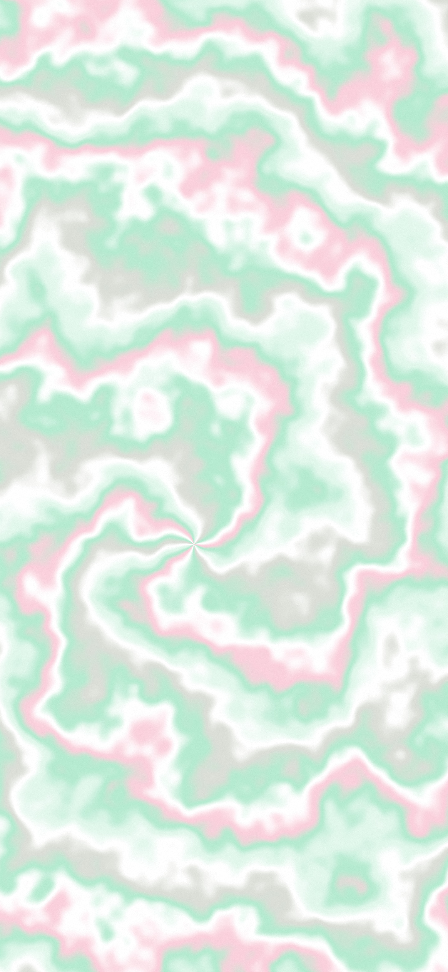 Mint and Pastel Pink Spiral Tie Dye wallpaper for iPhone and Android