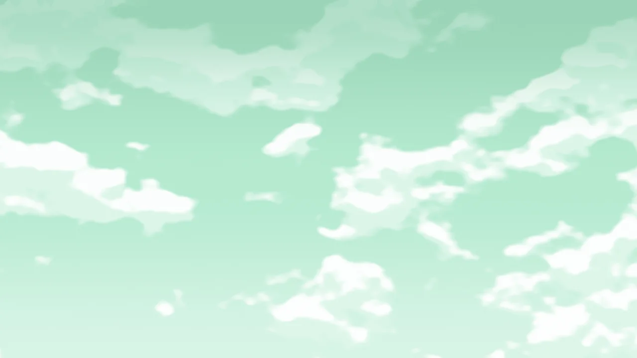 Mint Cloudy Sky desktop wallpaper in 4K