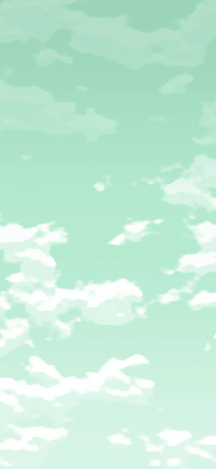 Mint Cloudy Sky wallpaper for iPhone and Android