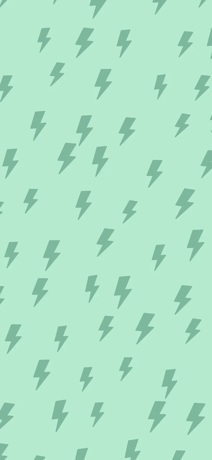 Mint Lightning Bolt Pattern wallpaper for iPhone and Android