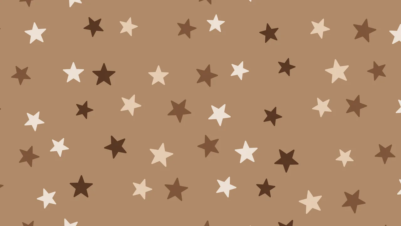 Mocha Star Pattern desktop wallpaper in 4K