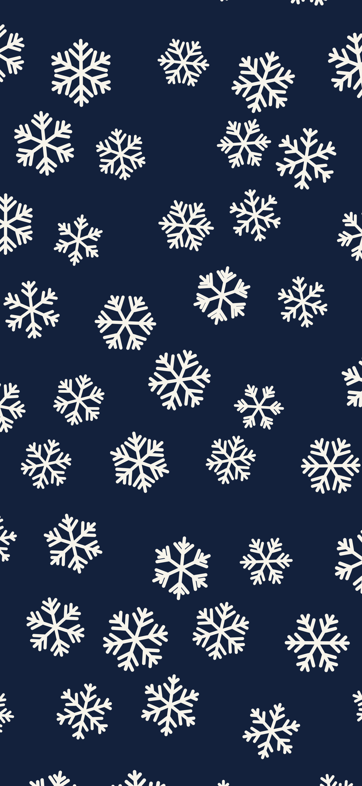Navy Snowflake Pattern wallpaper for iPhone and Android