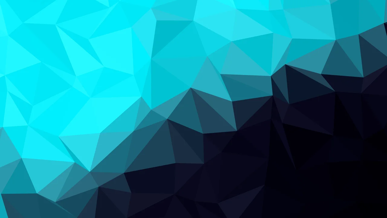 Neon Cyber Low Poly desktop wallpaper in 4K