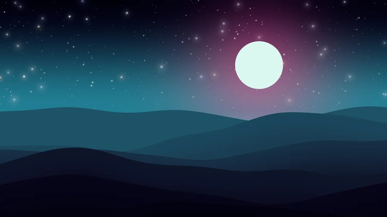 Neon Cyber Minimalist Desert Dunes desktop wallpaper in 4K