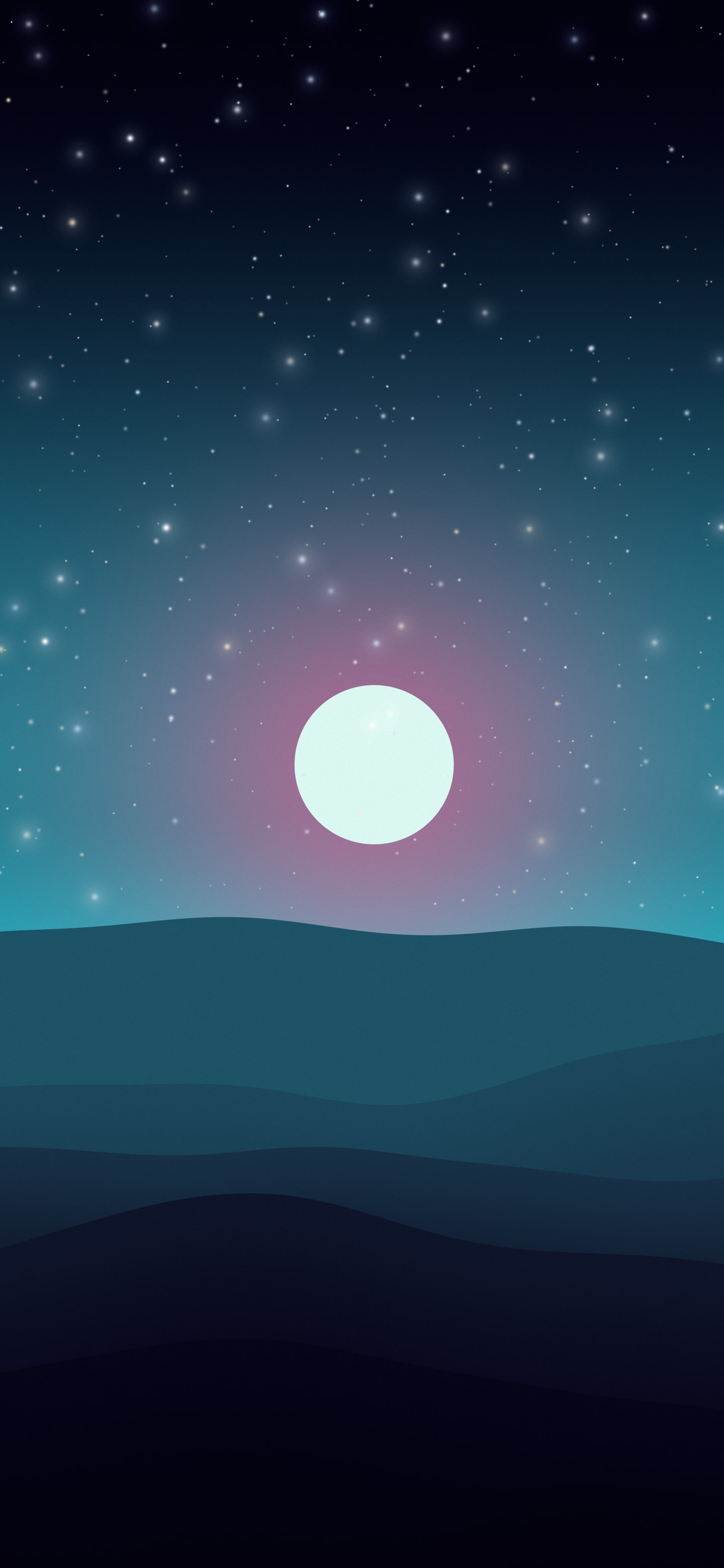 Neon Cyber Minimalist Desert Dunes wallpaper for iPhone and Android