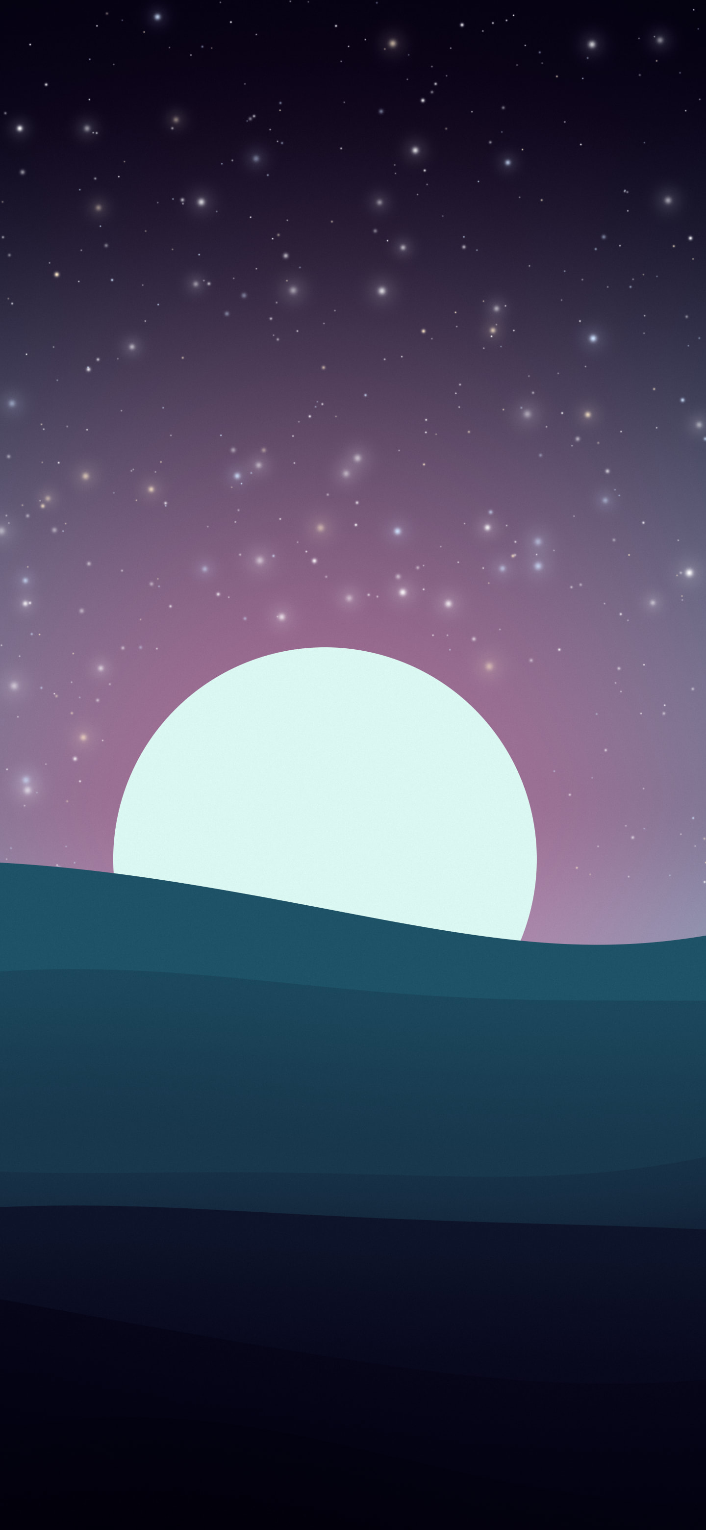 Neon Cyber Minimalist Sunset Hills wallpaper for iPhone and Android