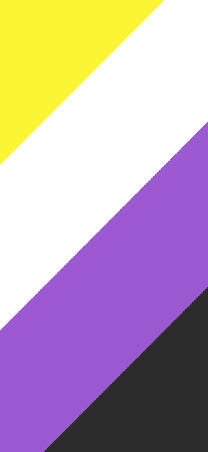 Nonbinary Diagonal Pride Stripes wallpaper for iPhone and Android