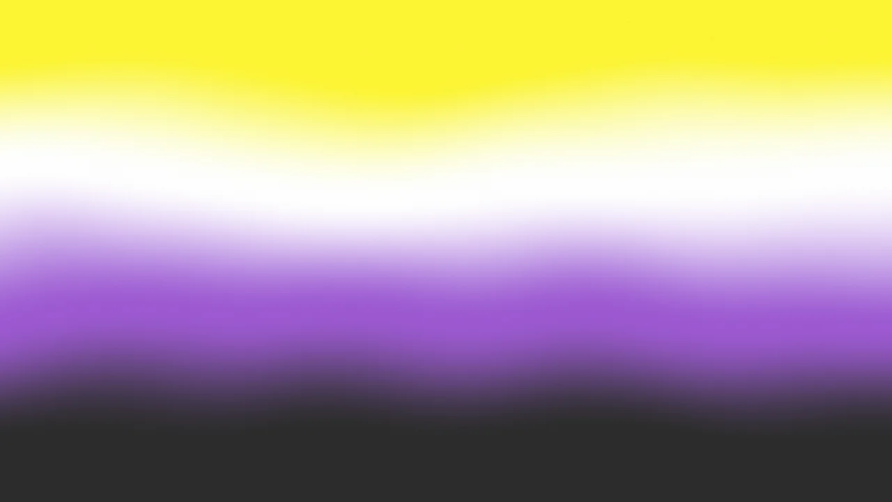Nonbinary Pride Gradient desktop wallpaper in 4K