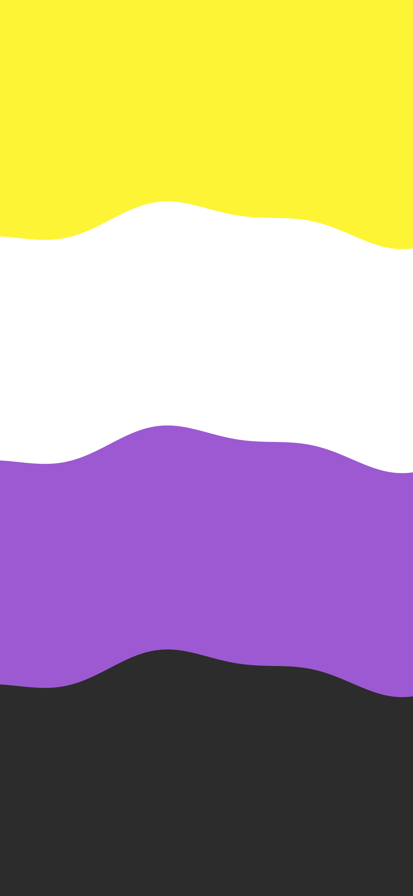 Nonbinary Wavy Pride Flag wallpaper for iPhone and Android