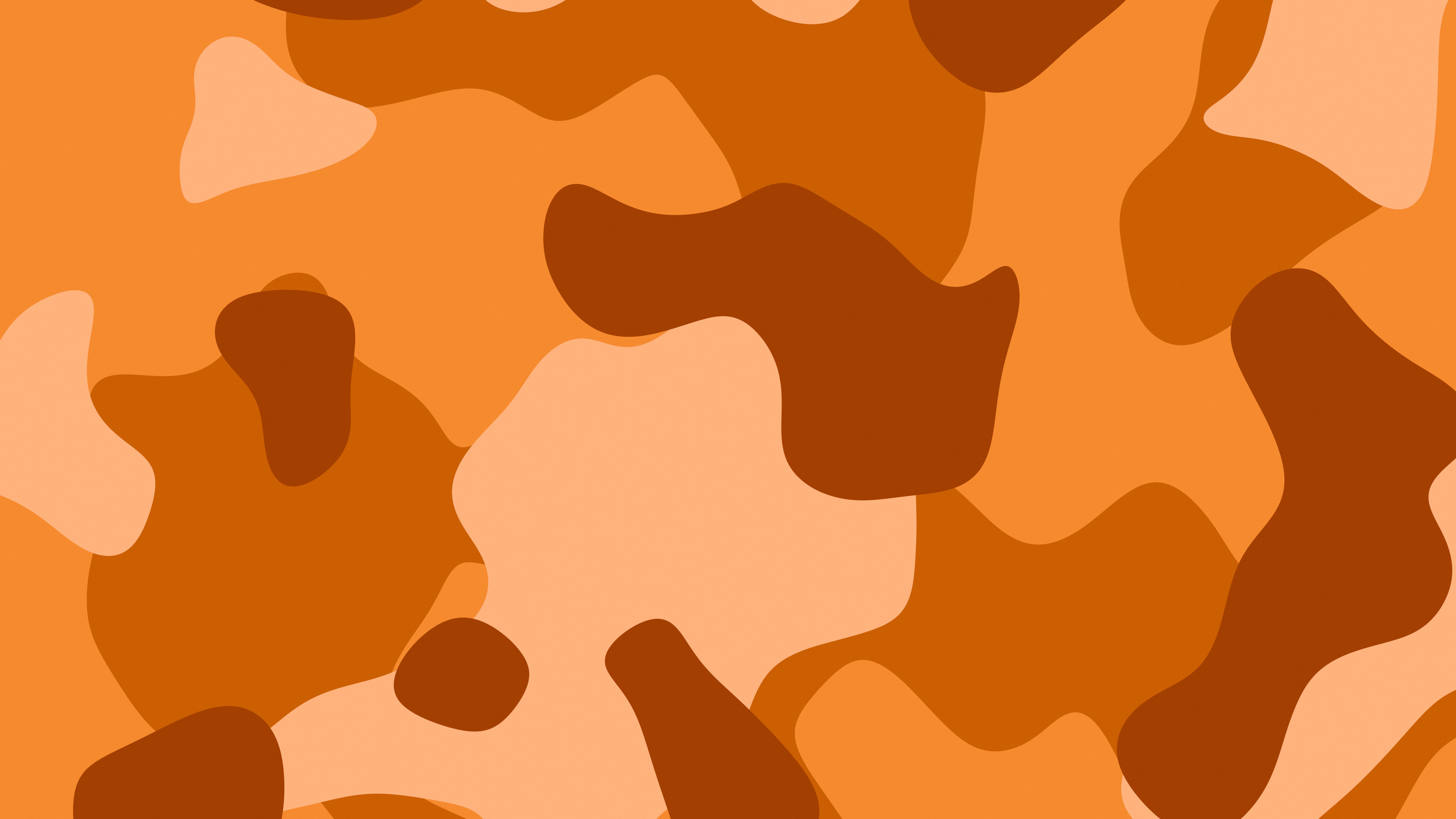 Orange Camo desktop wallpaper in 4K